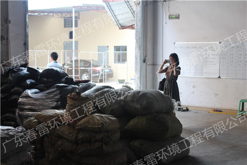 深圳客户参观春雷环境污水处理设备生产车间和仓库